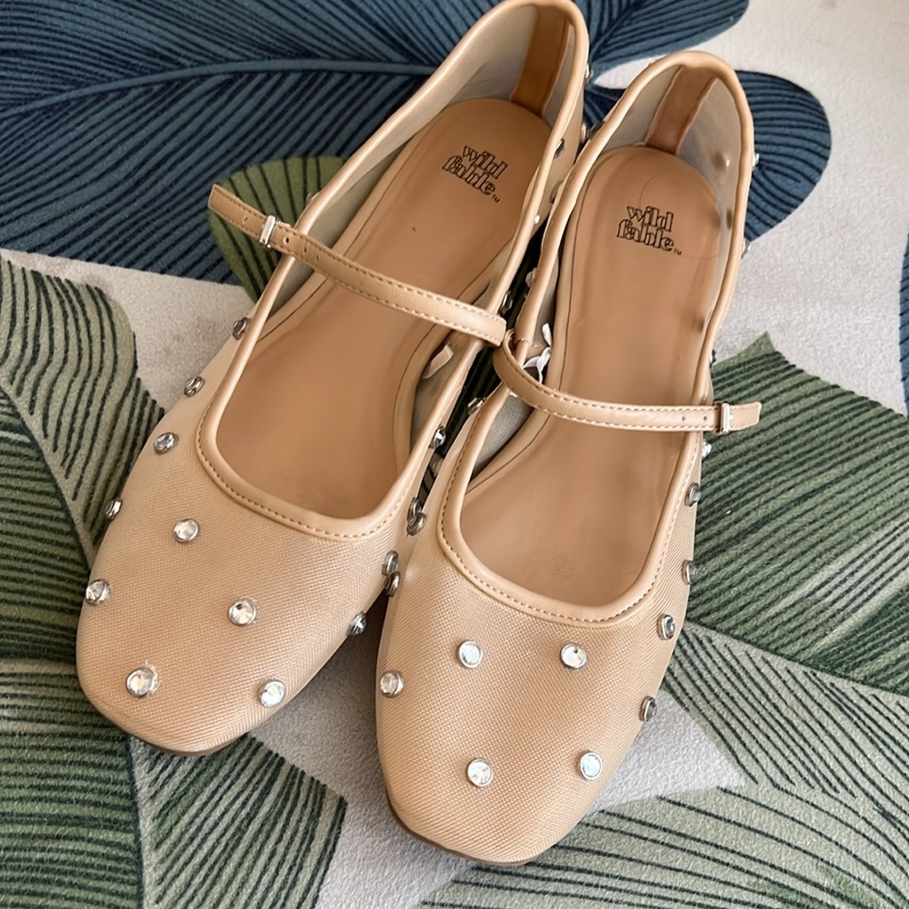 Wild Fable sheer jeweled flats
